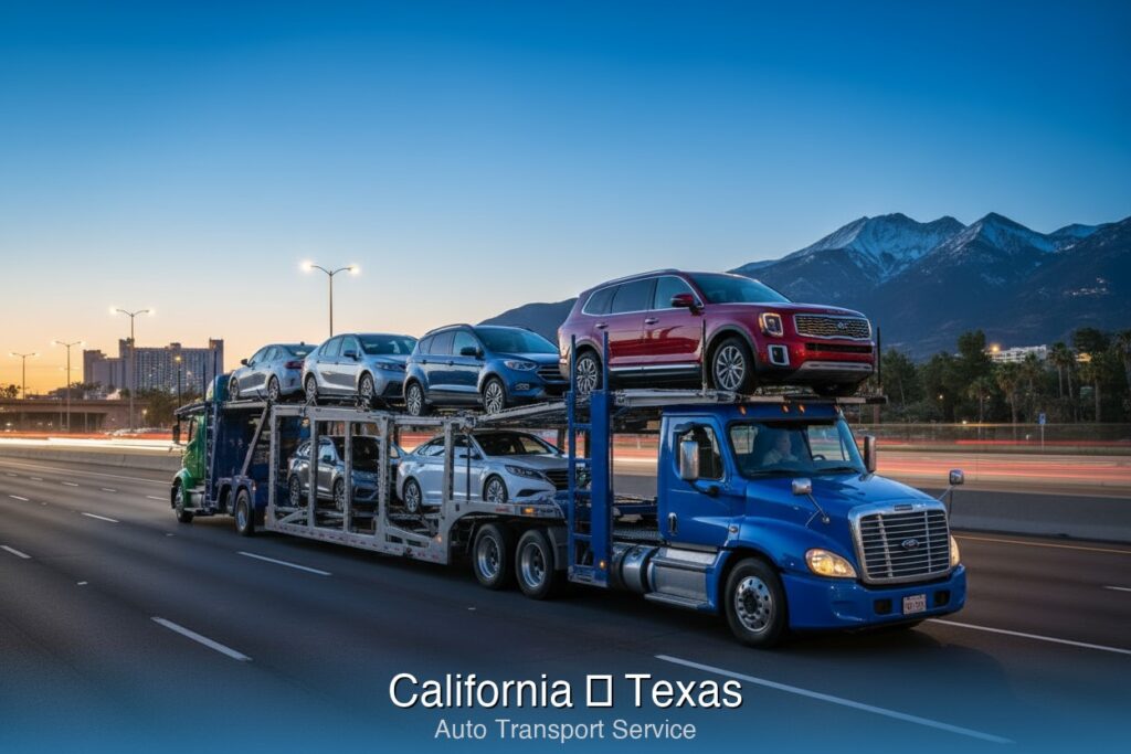 Ship car from California to Texas - SpeedyWay Auto Transport