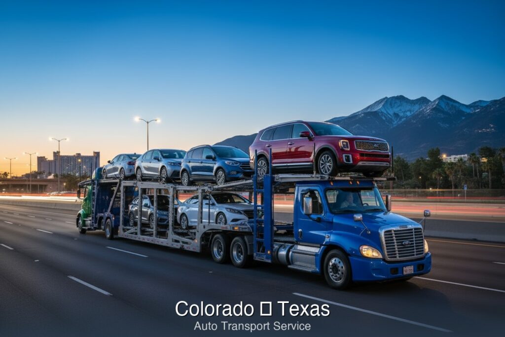 Ship car from Colorado to Texas - SpeedyWay Auto Transport