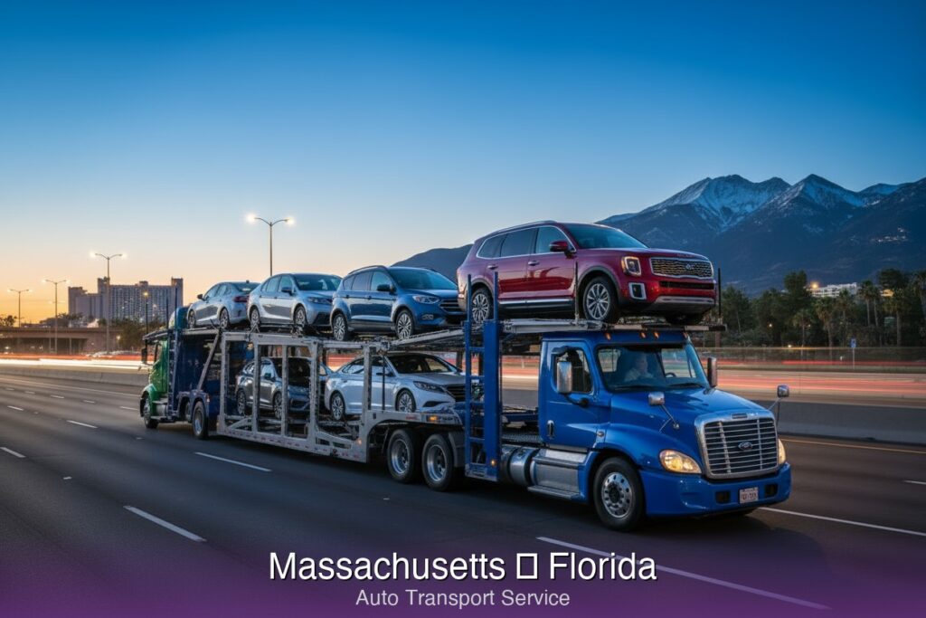 Ship car from Massachusetts to Florida - SpeedyWay Auto Transport