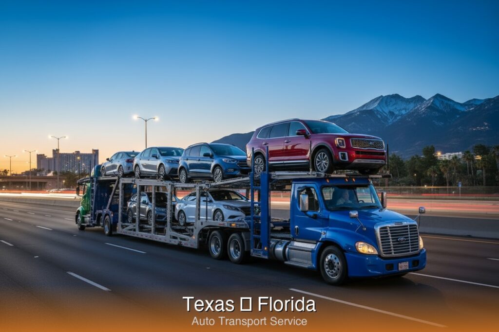 Ship car from Texas to Florida - SpeedyWay Auto Transport