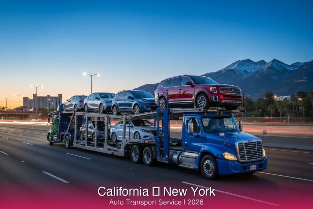 Ship car from California to New York - Auto transport service 2026