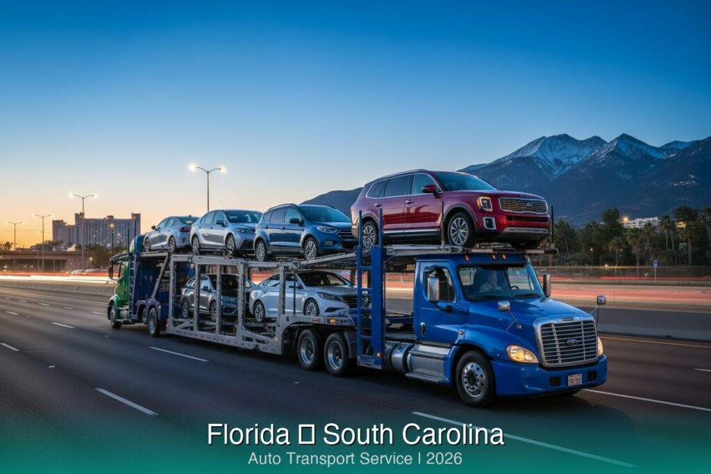 Ship car from Florida to South Carolina - Auto transport service 2026