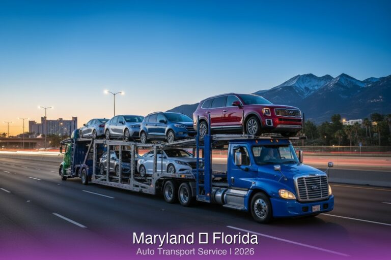 Ship car from Maryland to Florida - Auto transport service 2026
