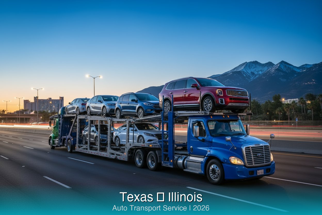 Ship car from Texas to Illinois - Auto transport service 2026