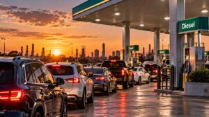 Diesel prices can move differently from crude oil because refining, supply, and regional market conditions also matter.